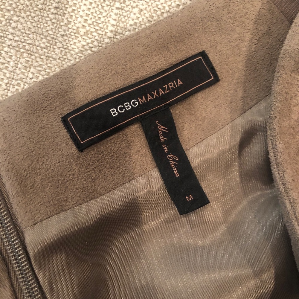 BCBGMaxAzria Faux Suede Skirt - Picture 7 of 8